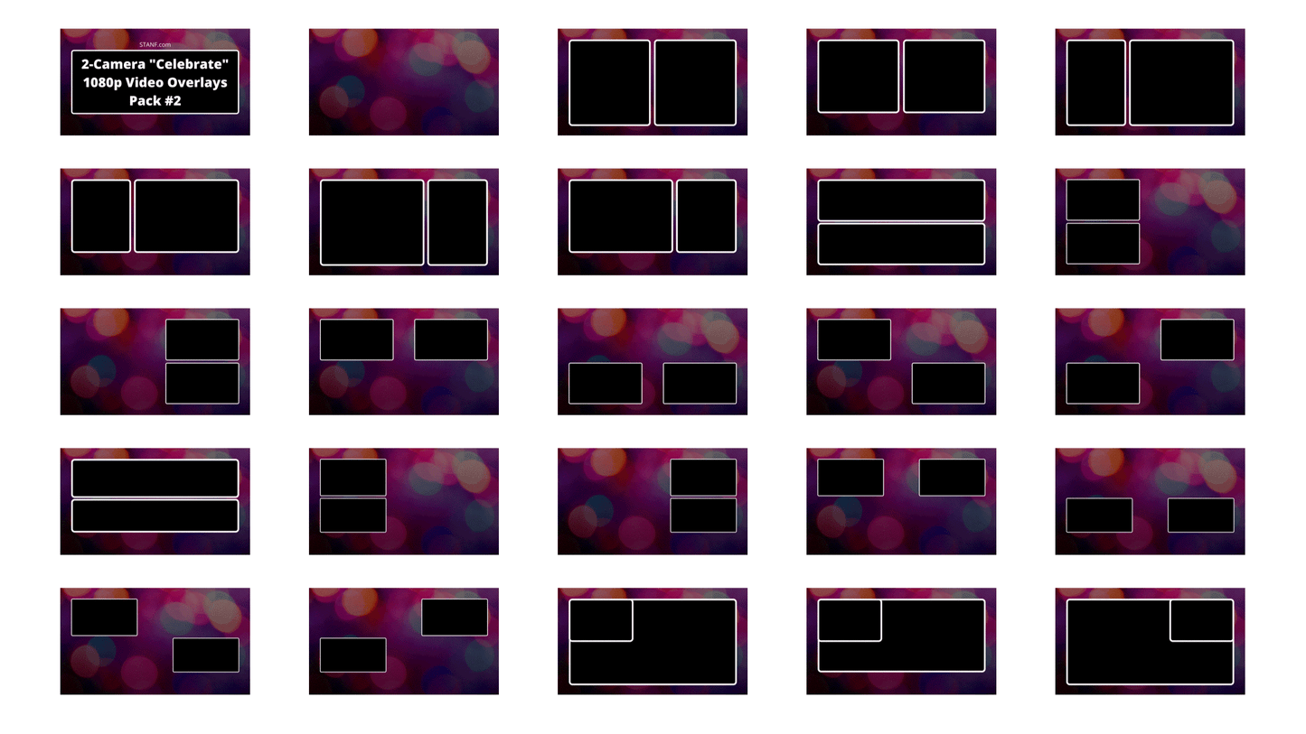 Celebrate - 2 Camera - 1080p Overlays Pack