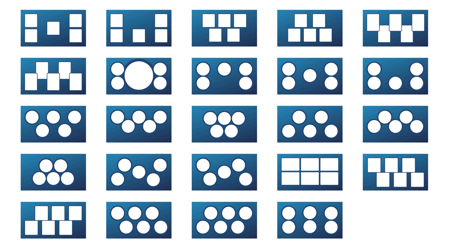 Blue Fade - 4/5/6 Camera - 1080p Overlays Pack