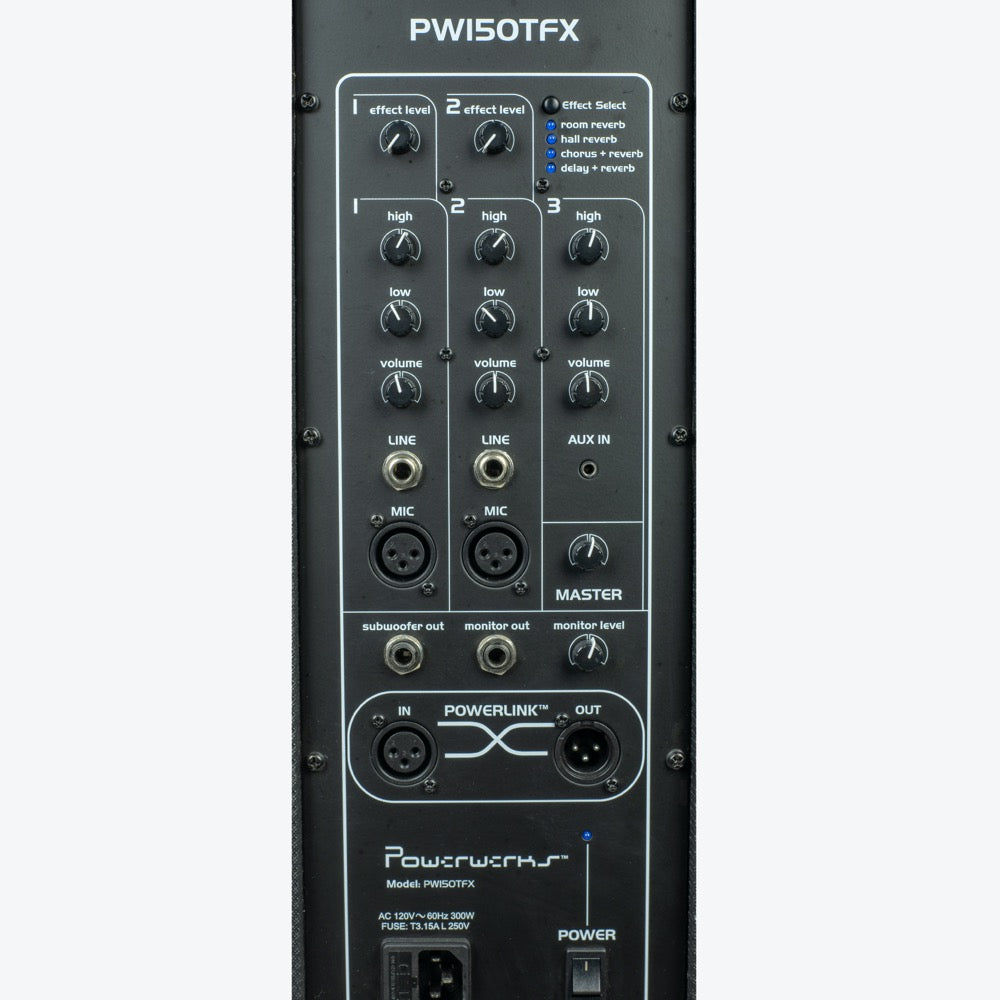 Powerwerks 150 Watt PA Tower with Bluetooth & Digital Effects