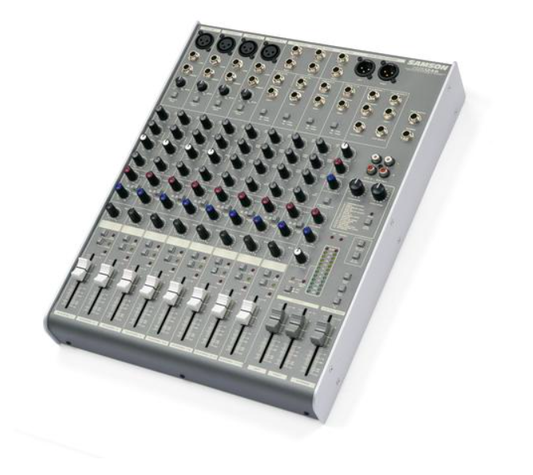 Samson - 12 Channel, 4 Mic/Line Mixer with DSP