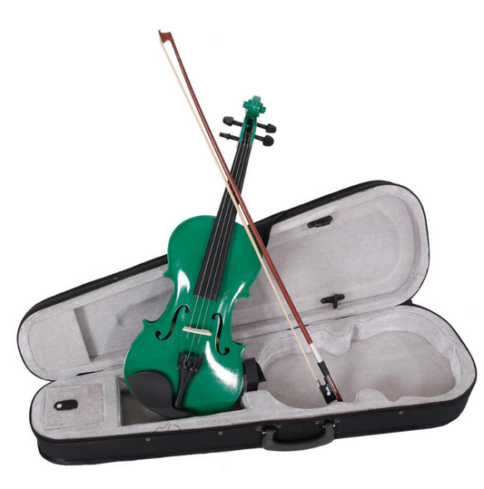 FM - 3/4 size - Complete Primo Violin Outfit - Green - Fornaszewski Music Store, Granite City IL 62040 - www.stanf.com