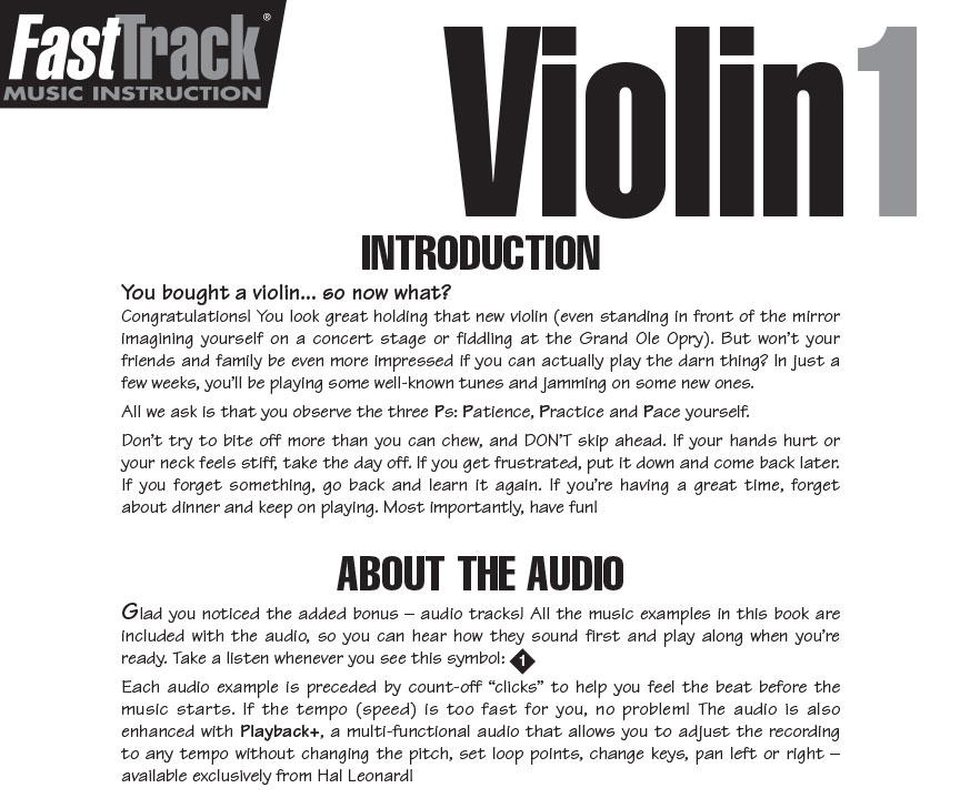 FastTrack Violin Method Book 1 - with Online Audio
