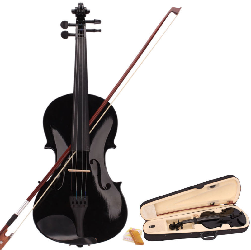 FM Primo - 4/4 size - Violin Outfit - Black Night