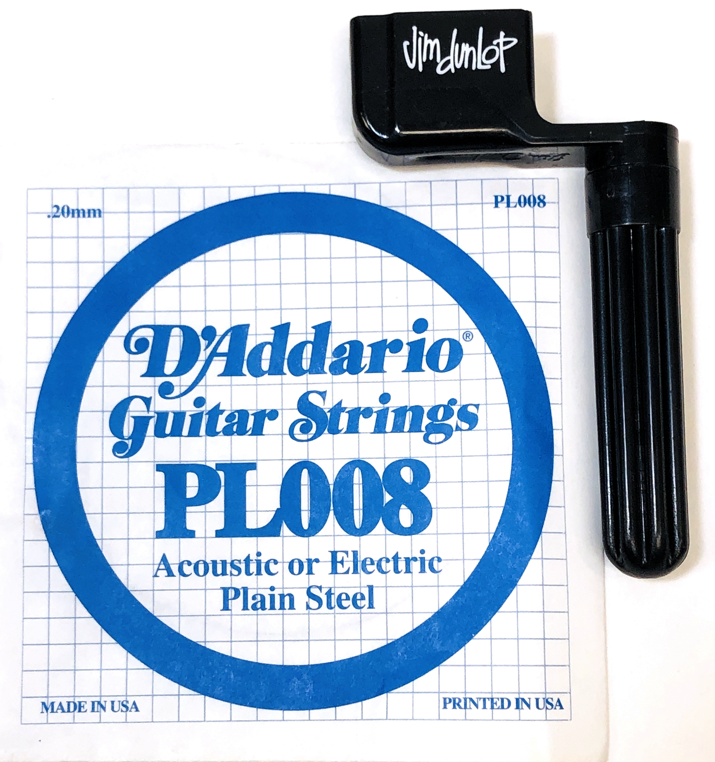 Guitar Candy Pack 02 - D'Addario 008 String + Dunlop String Winder - Fornaszewski Music Store, Granite City IL 62040 - www.stanf.com