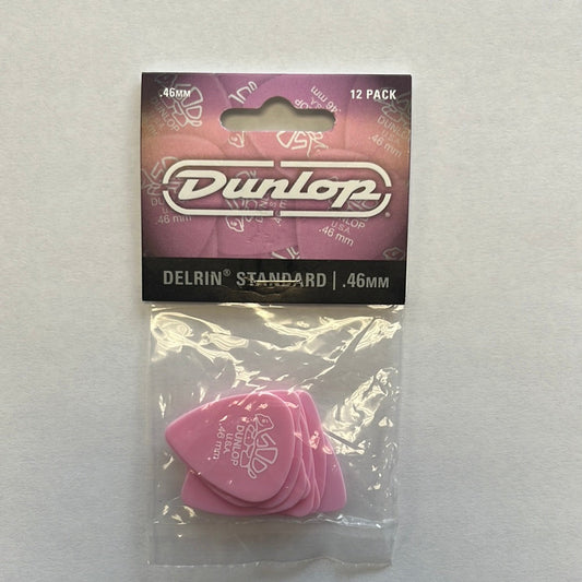 Dunlop - Delrin Standard Nylon Guitar Picks .46mm 12-Pack