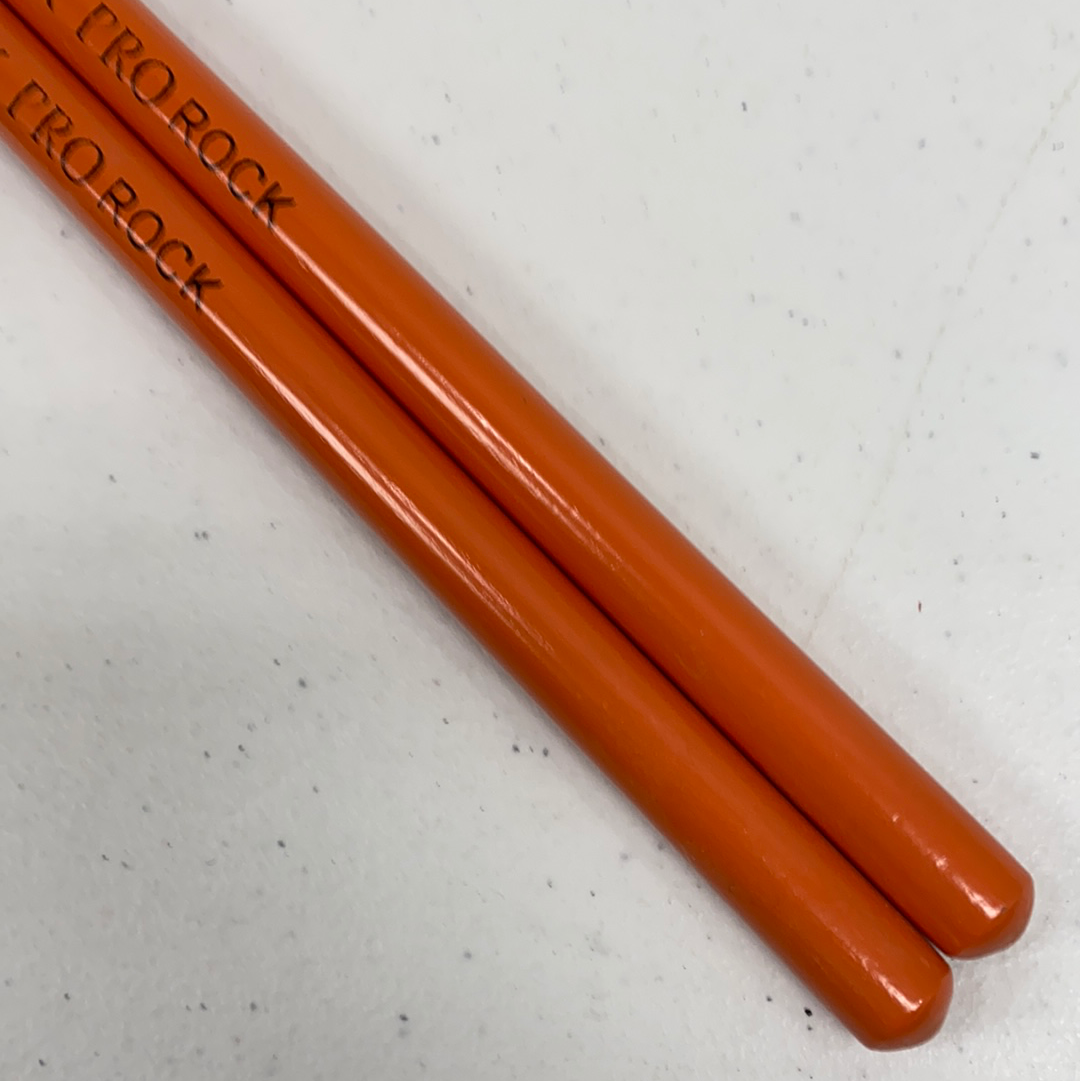 ORANGE Pair of ROCK Nylon Tip New York Pro Color Drumsticks