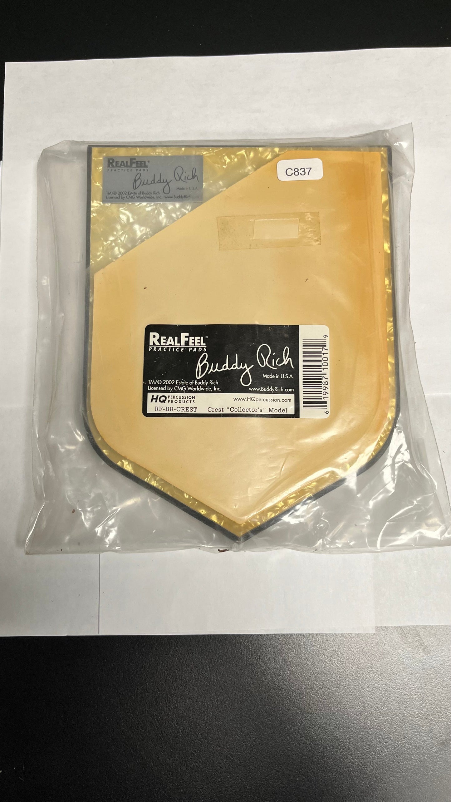 Vintage Buddy Rich Crest Practice Pad [c837]