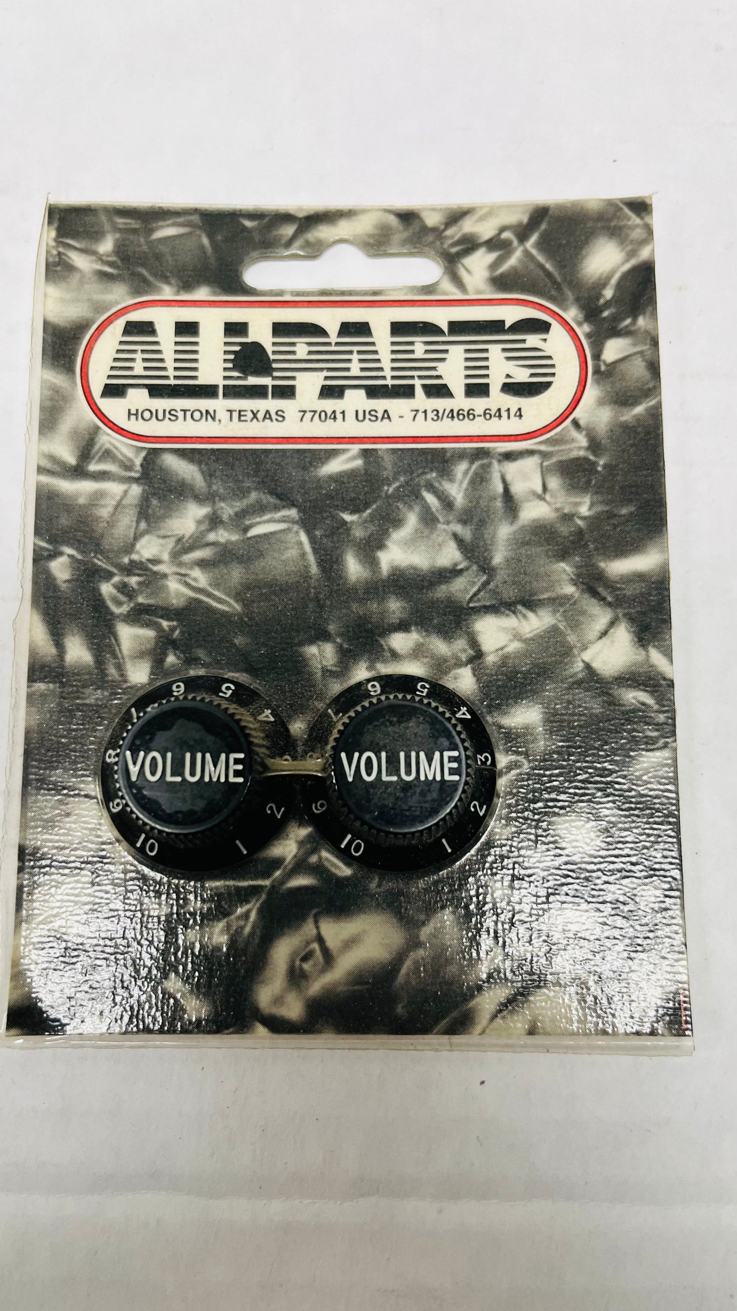 AllParts - Set of 2 Guitar Volume Knobs for Stratocaster - Black PK0154