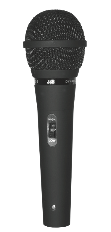 FM - HiZ/LoZ Dual Impedance - Cardioid Dynamic Vocal Microphone w/ On/Off Switch and Cable