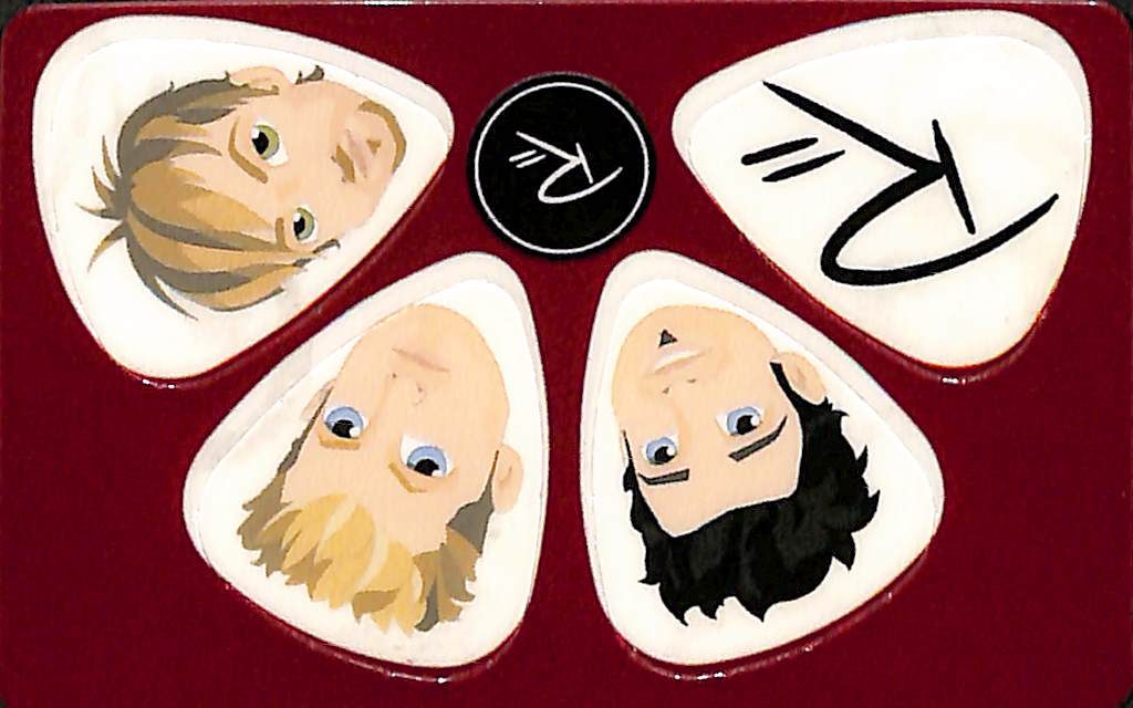 Pikcard - Artist Card - Set of 4 Guitar Picks For Your Wallet