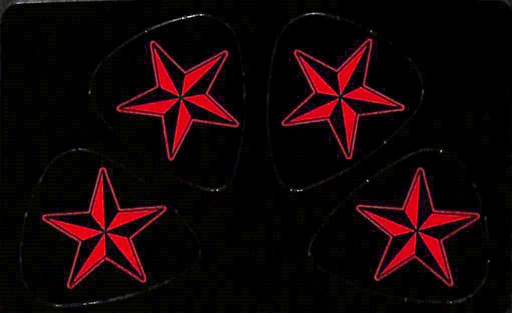 Pikcard - Artist Card - Set of 4 Guitar Picks For Your Wallet