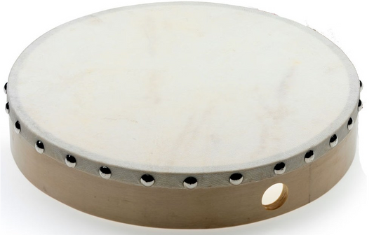 FM - 10 inch Double Row Tambourine with Calf Skin Head